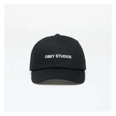 Baseball sapka OBEY Studios Strap Back Hat Black