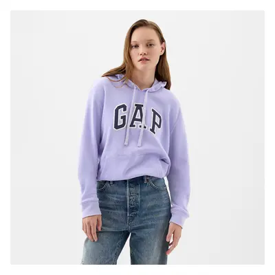 Pulóver GAP Pullover Logo Hoodie Fresh Lavender