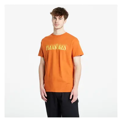 Póló PLEASURES Crumble T-Shirt Texas Orange