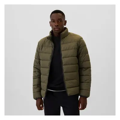 Kabát GAP Logo Puffer Jacket Olive Night