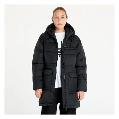 Kabát Tommy Jeans Midi Vail Puffer Jacket Black