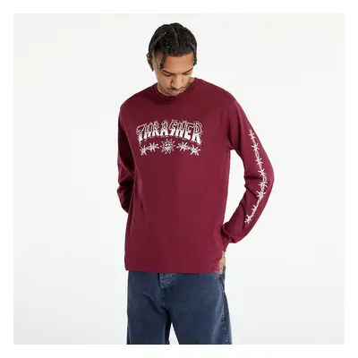 Póló Thrasher Barbed Wire Longsleeve Maroon