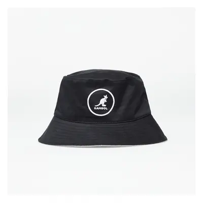 KANGOL Cotton Bucket Black/ White