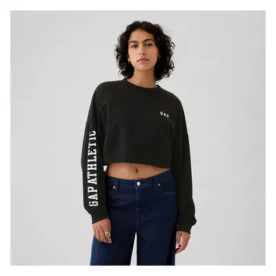 Pulóver GAP Crop Sweatshirt True Black