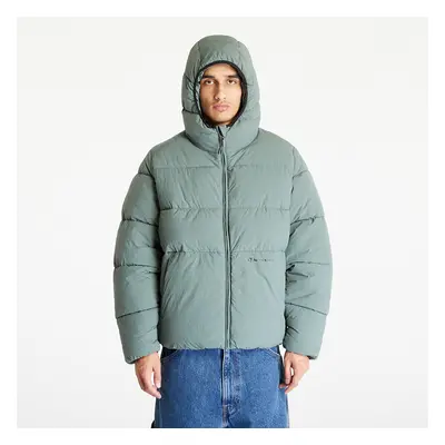 Kabát Champion Hooded Jacket Greenish Blue