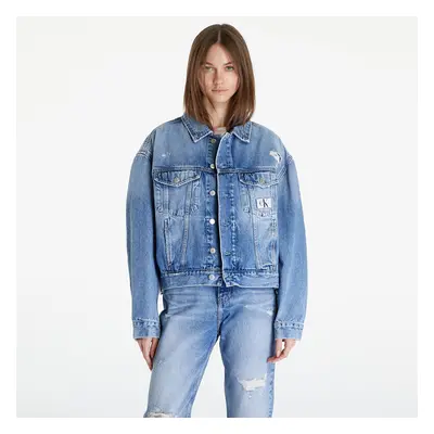 Kabát Calvin Klein Jeans Boxy Denim Jacket Denim Medium