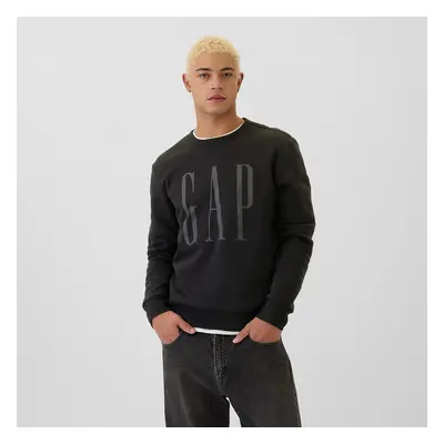 Pulóver GAP Fleece Sweatshirt Black