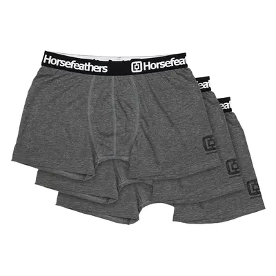 Horsefeathers Dynasty 3-Pack Boxer Shorts Heather Anthracite