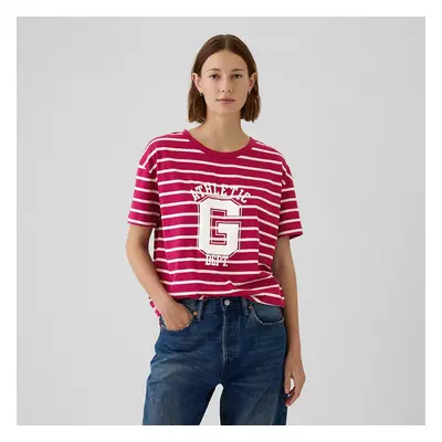 Póló GAP Shortsleeve Logo Tee Red Stripes