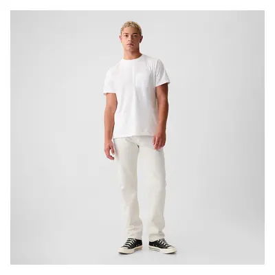 Nadrágok GAP Denim Pants Straight Carls Stone