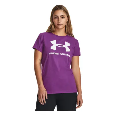 Póló Under Armour W Sportstyle Logo Ss Cassis