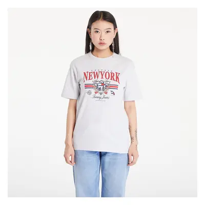 Póló Tommy Jeans Prep Explorer Relaxed Fit T-Shirt Silver Grey Heather