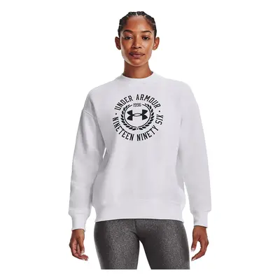 Pulóver Under Armour Rival Fleece Crest Grp Crew White