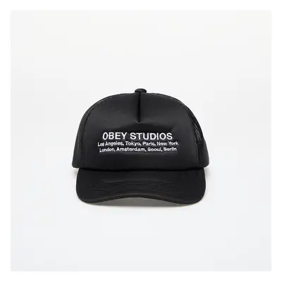 Baseball sapka OBEY Studios Trucker Black