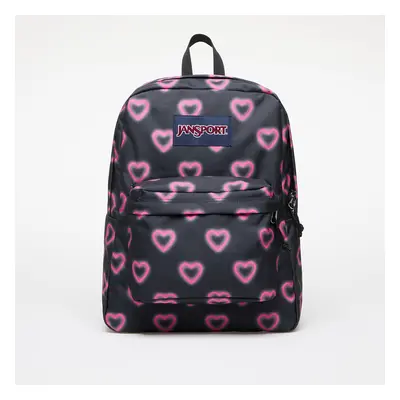 JanSport SuperBreak One Happy Hearts Backpack Black