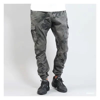 Nadrágok Urban Classics Camo Cargo Jogging Pants Camo Grey