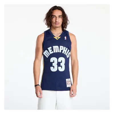 Jersey Mitchell & Ness Memphis Grizzlies 33 Marc Gasol Dark Jersey Navy