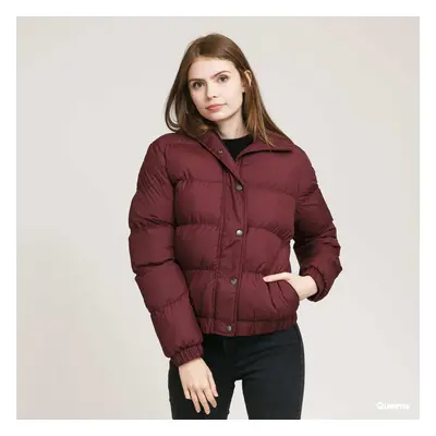 Kabát Urban Classics Ladies Hooded Puffer Jacket Wine