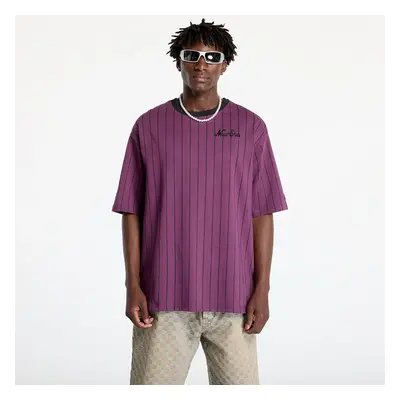 Póló New Era Pinstripe Oversized Tee UNISEX Damson/ Black