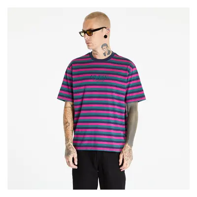 Póló GUESS Horizontal Stripe Tee Cave Blue Multi