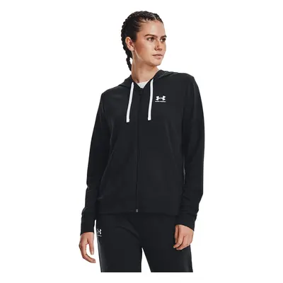 Pulóver Under Armour Rival Terry Fz Hoodie Black