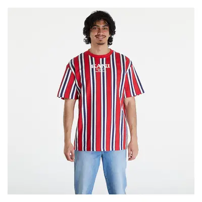 Póló Karl Kani Retro Striped Tee Red/ Navy/ Off White