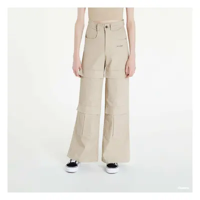 Nadrágok Sixth June Wide Leg Cargo Pants Beige