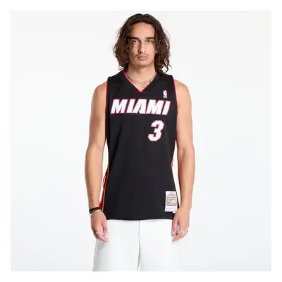 Jersey Mitchell & Ness Miami Heat 3 Dwayne Wade Swingman Jersey Black