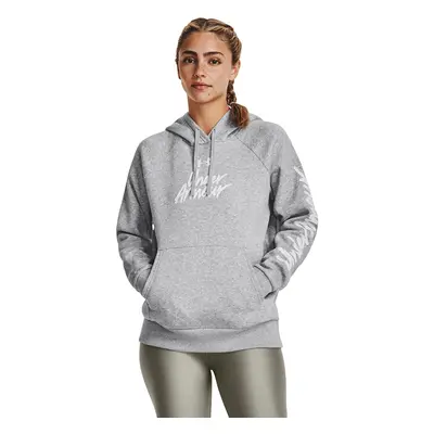 Pulóver Under Armour Rival Fleece Graphic Hdy Mod Gray Light Heather