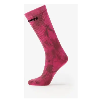 PLEASURES Indie Dye Socks Pink