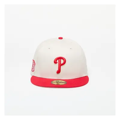 Baseball sapka New Era Philadelphia Phillies 59FIFTY Fitted Cap Ivory/ Front Door Red