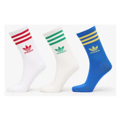 adidas Mid Cut Crew Sock 3-Pack Blue/ Core White/ White