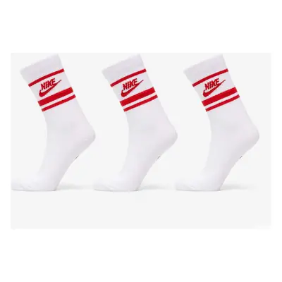 Nike NSW Everyday Essential Crew Socks 3-Pack White/ Red