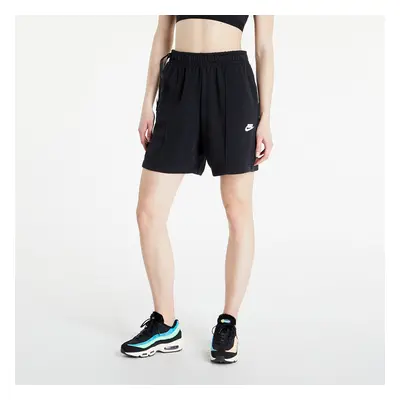 Sort Nike Sportswear French Terry Fleece High-Rise Shorts Black