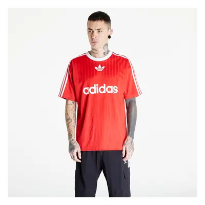 Póló adidas Adicolor Poly T Better Scarlet/ White