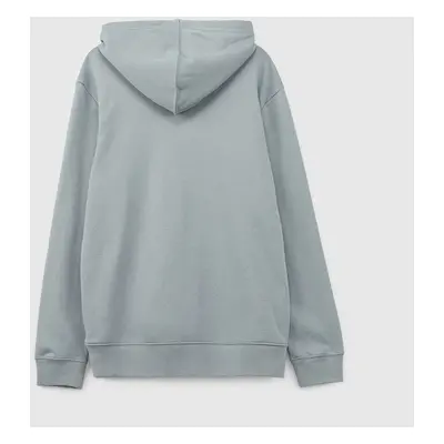 Pulóver GAP French Terry Pullover Mini Logo Hoodie Storm Cloud 623