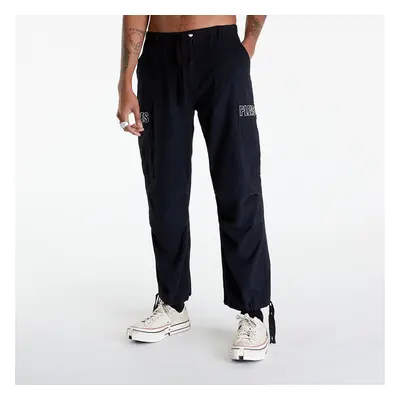 Nadrágok PLEASURES Visitor Wide Cargo Pants Black