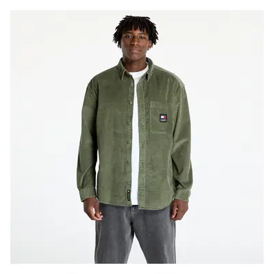 Ing Tommy Jeans Corduroy Relaxed Fit Shirt Green