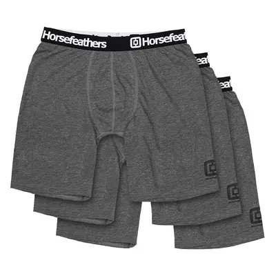 Horsefeathers Dynasty Long 3-Pack Boxer Shorts Heather Anthracite