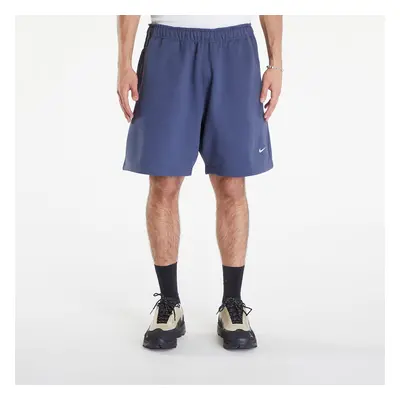 Sort Nike Solo Swoosh Men's Fleece Shorts Thunder Blue/ White