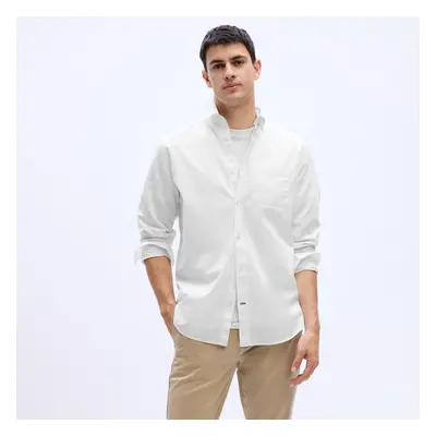 Ing GAP Standard Stretch Poplin Shirt Optic White