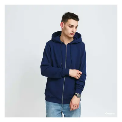 Pulóver Urban Classics Basic Terry Zip Hoody Navy