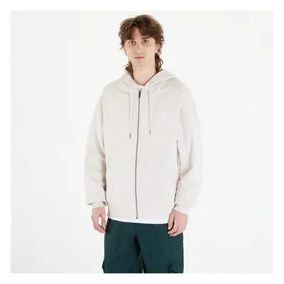 Pulóver Daily Paper Circle Zip Hoodie Moonstruck Beige