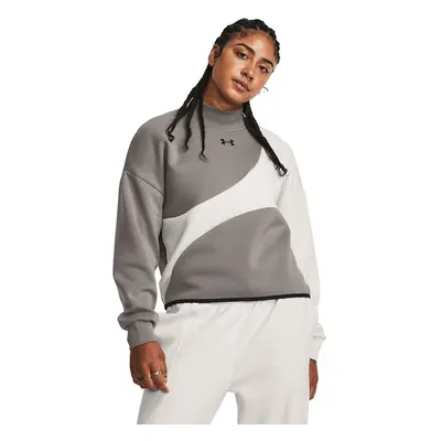 Pulóver Under Armour Unstoppable Flc Crop Crew Pewter