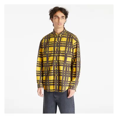 Ing Levi's ® Skate L/S Woven Torn Plaid Yellow