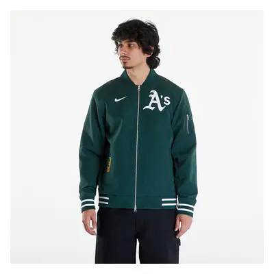 Bomber Nike Men's AC Bomber Jacket Oakland Athletics Pro Green/ Pro Green/ White