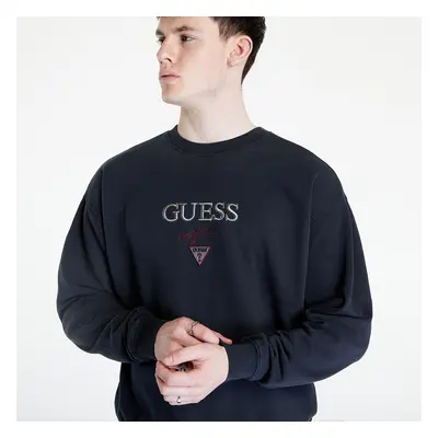 Pulóver GUESS Baker Locrewneck Black