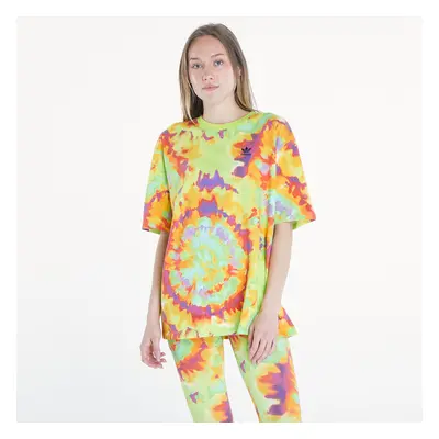 Póló adidas Tie-Dyed Oversized Short Sleeve Tee Yellow/ Multicolor