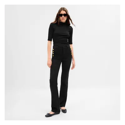 Nadrágok GAP Boot Flare Pants Black