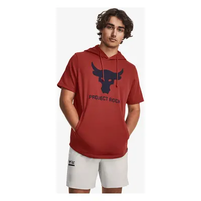 Pulóver Under Armour Project Rock Terry Short Sleeve Hoodie Red